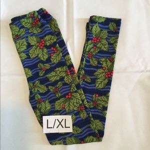 New LuLaRoe kid's holiday leggings Size L/XL